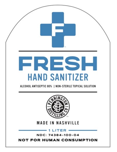 Front Label 1 L Bottle (Fresh 1liter (04))